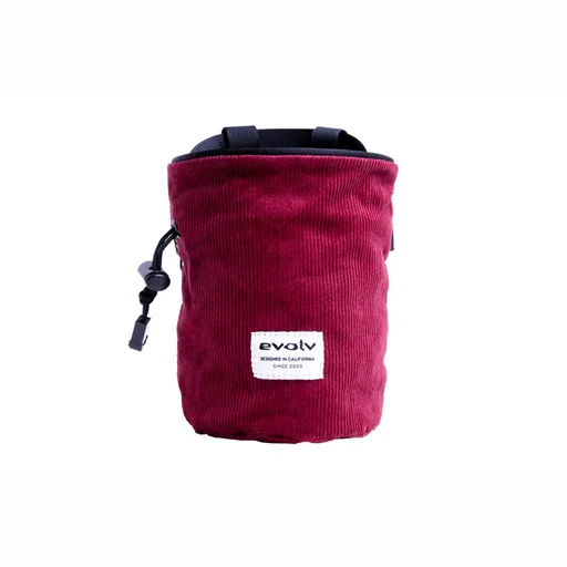 Woreczek na magnezję Corduroy Chalk Bag ruby Oferta limitowana