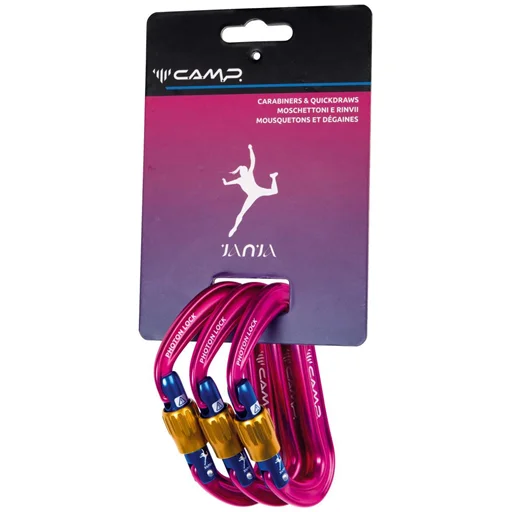 Zestaw karabinków Photon Lock Janja 3 Pack Fuchsia Nowy