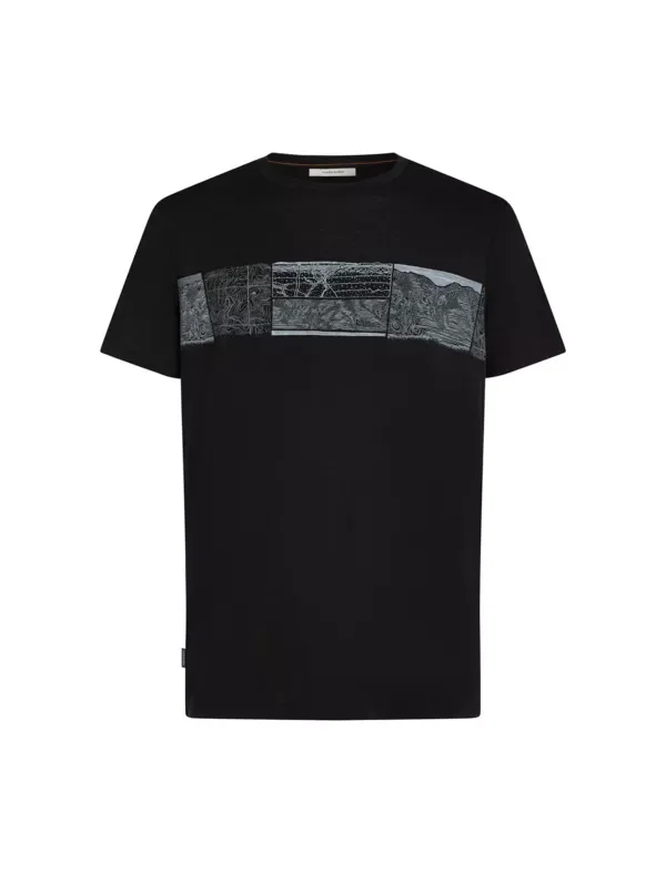 Koszulka Icebreaker Merino 150 Tech Lite SS Tee Range Stripes Men Wyprzedaż
