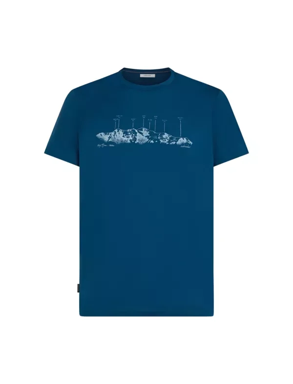 Koszulka Icebreaker Merino 150 Tech Lite SS Tee The Peaks Men Popularny