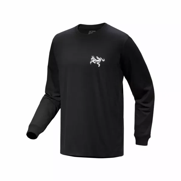 Nowość Koszulka Arcteryx Kragg SL Cotton Bird Tile LS Men