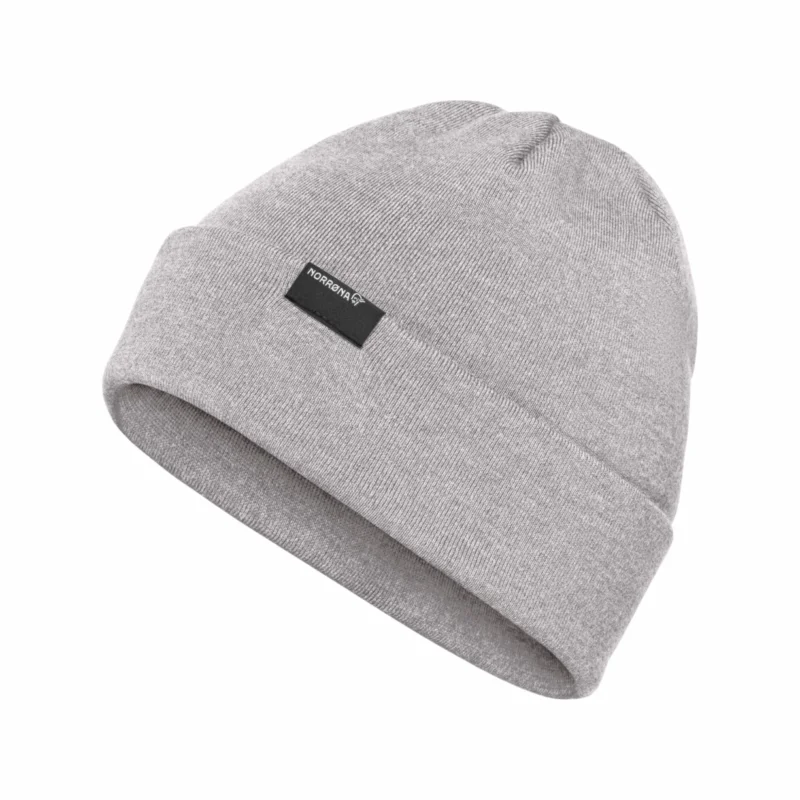 Taniej /29 mid merinoUll Beanie Grey Melange.One Size
