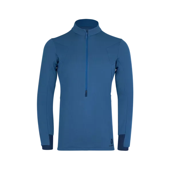 Chamar Fleece Half Zip Baselayer Longsleeve Men blue opal.S Taniej