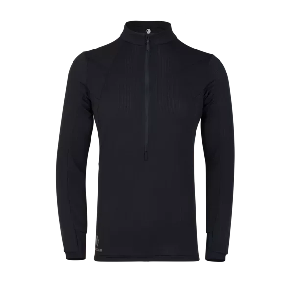 Chamar Fleece Half Zip Baselayer Longsleeve Men black beauty.S Ograniczona ilość