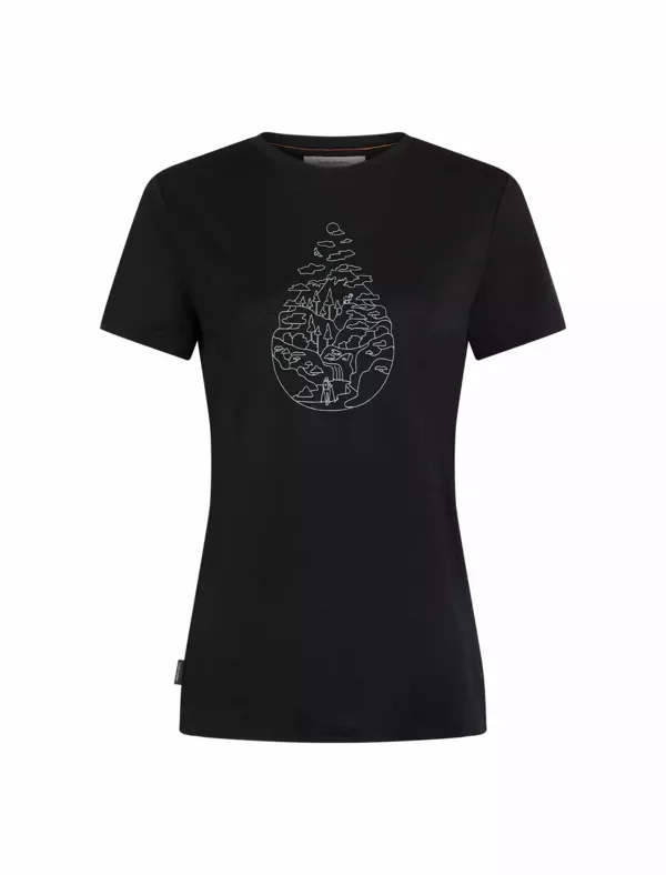 Koszulka Icebreaker Merino 150 Tech Lite III SS Tee Hike Path Women Szybka dostawa