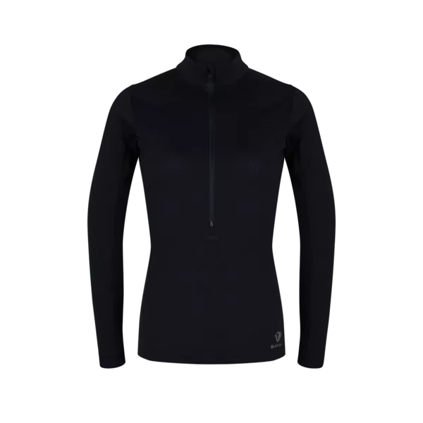 Cena promocyjna Chamar Fleece Half Zip Baselayer Longsleeve Women black beauty.XS