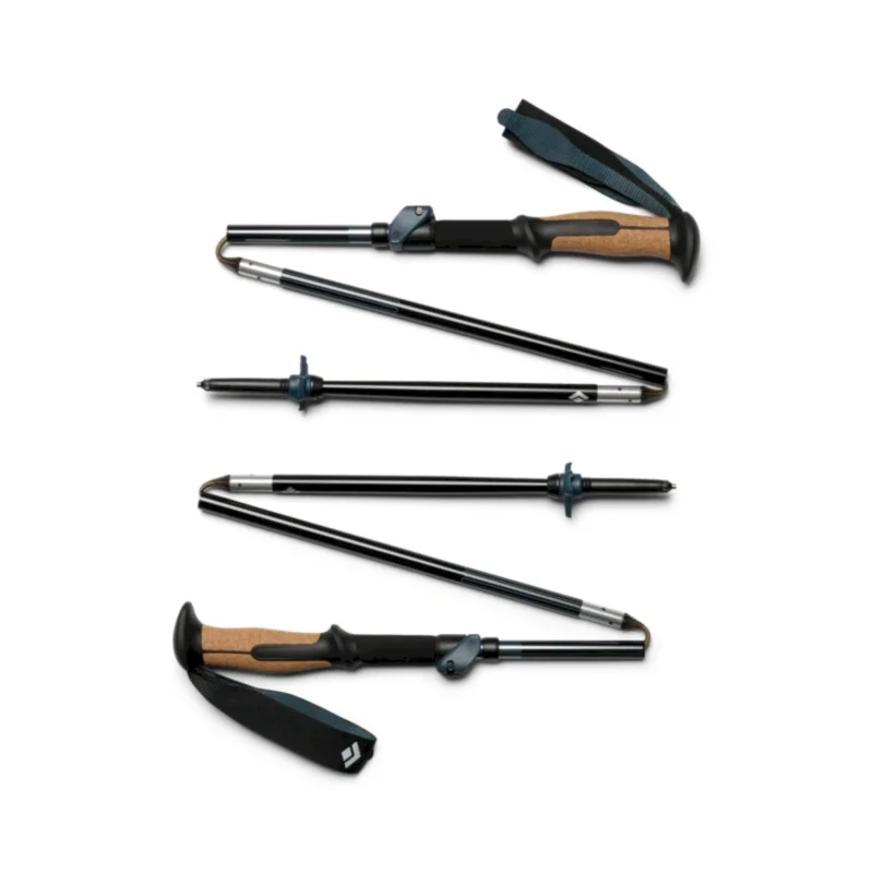 Darmowy zwrot Składane kijki trekkingowe Black Diamond TRAIL VISTA FLZ TREKKING POLES- midnight blue