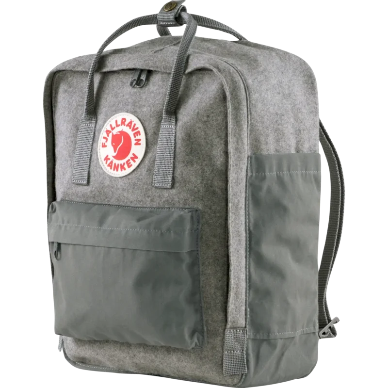 Bezpieczna płatność Klasyczny plecak miejski Fjallraven Kanken Re-Wool - granite grey