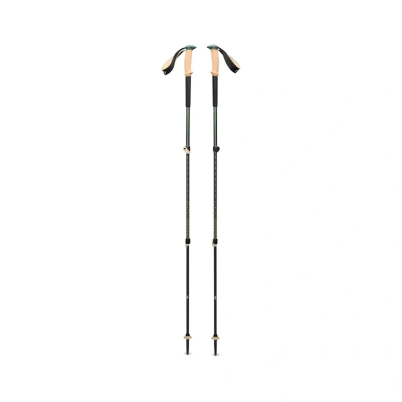 Kup online Kije trekkingowe Black Diamond Trail Cork Trekking Poles - Laurel Green