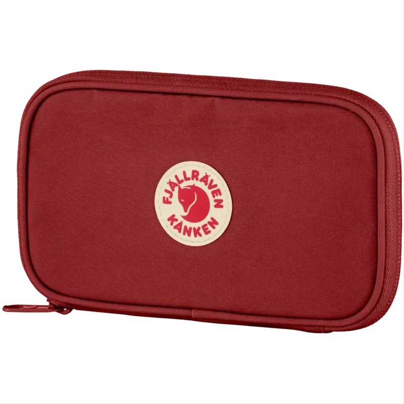 Wybór klientów Portfel z Suwakiem Fjallraven Kanken Travel Wallet - Ox Red