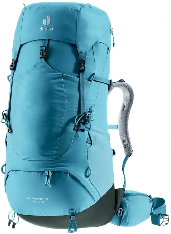Damski Plecak Trekkingowy Deuter Aircontact Lite 45 + 10 SL - lagoon-ivy Darmowa dostawa