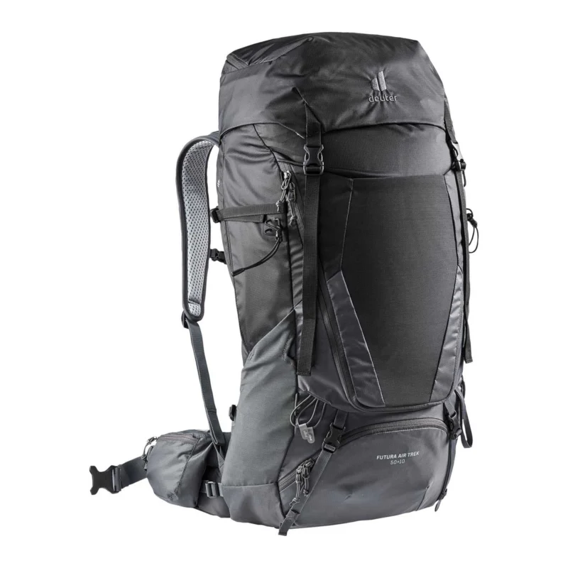 Plecak Turystyczny Deuter Futura Air Trek 50 + 10 - black/graphite Ostatnie sztuki