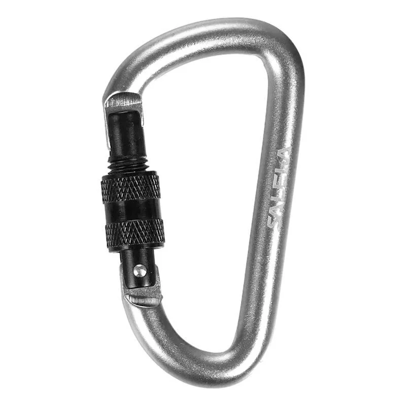 Premium Karabinek Wspinaczkowy Zabawka Salewa D-Shape Carabiner With Screw - multicolor