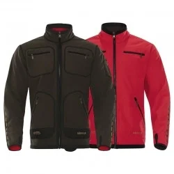 BLUZA MYŚLIWSKA MĘSKA DWUSTRONNA HARKILA KAMKO FLEECE BROWN / RED Oferta limitowana