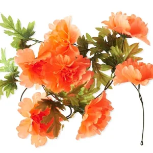 Rabat Kwiatki Basil Girlanda Peony pomarańczowa