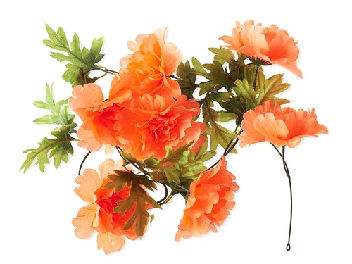 Rabat Kwiatki Basil Girlanda Peony pomarańczowa