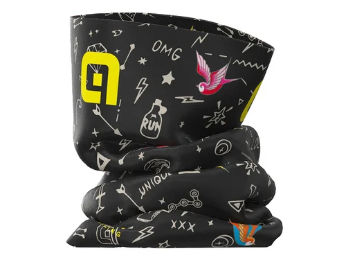 Bandana ALE Versila Tubolar Headger Nero/Black Ostatnia szansa