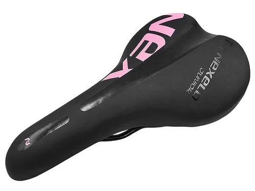 Siodło NEXELO Junior do16cal, 245x145mm czar-różow Cena promocyjna