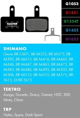 Okazja Klocki ham.Galfer TRP Spyre SHIMANO Alivio Deore