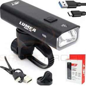 Wyprzedaż Lampa przód JET LUMEA 1000 lumenów USB