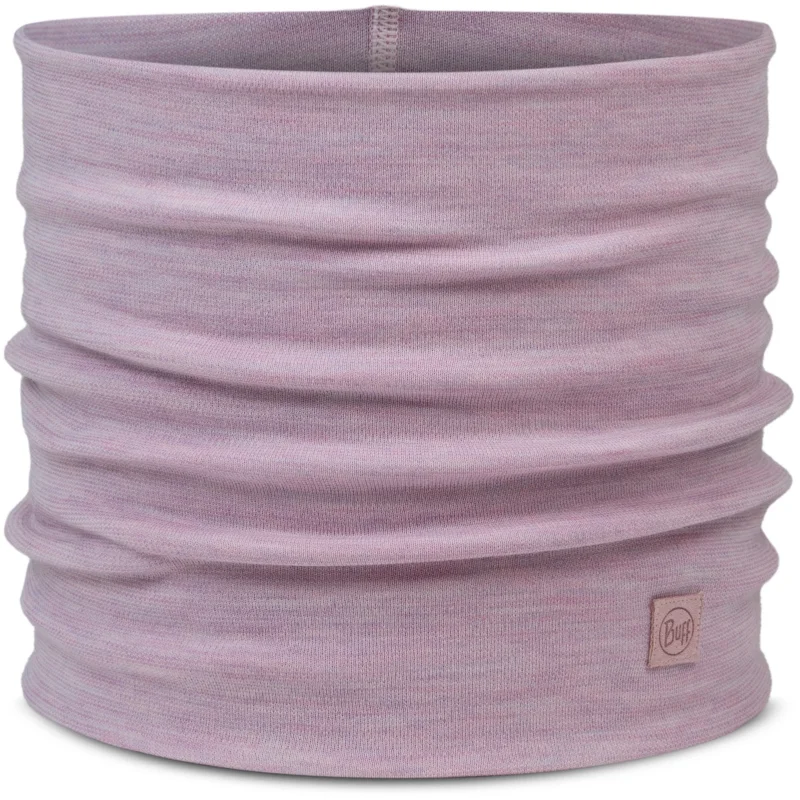 Nie przegap Bandana BUFF Merino Heavyweight Neck Warmer Solid Lilac Sand