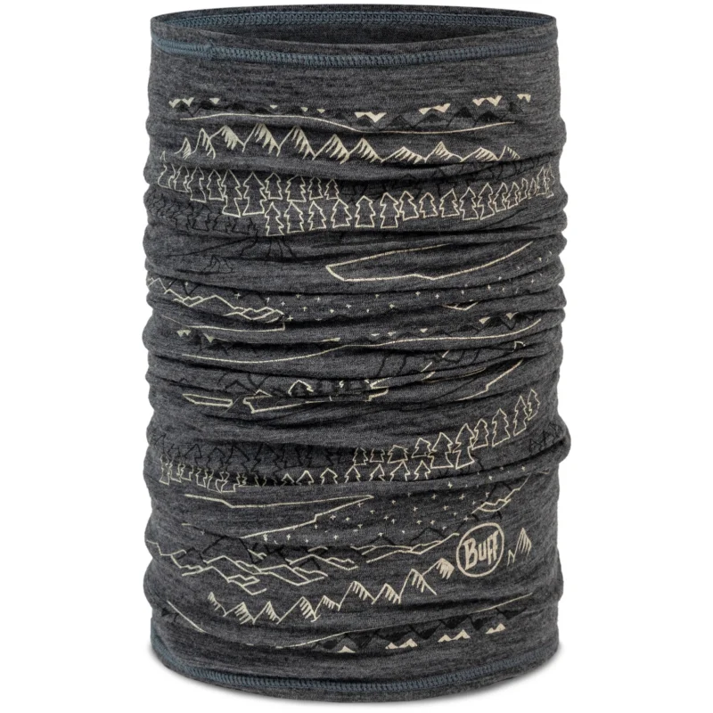 Dostępne od ręki Bandana BUFF Merino Lightweight Prints Eirik Grey