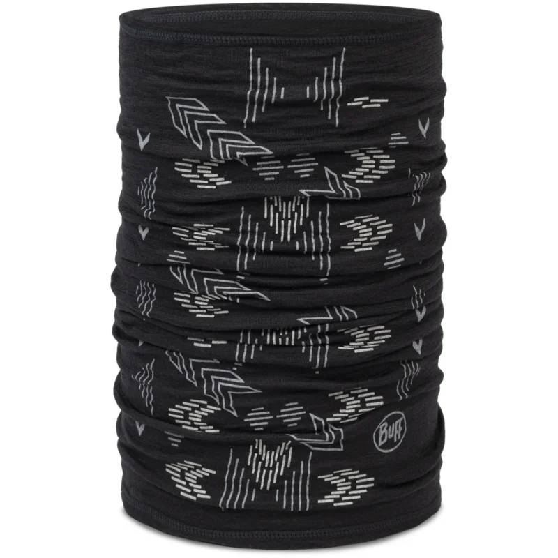 Bandana BUFF Merino Lightweight Prints Vanyr Black Popularny