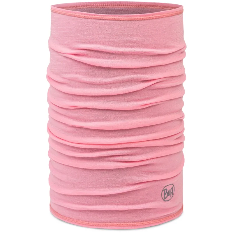 Bandana BUFF Merino Lightweight Solid Rose Pink Wysoka jakość