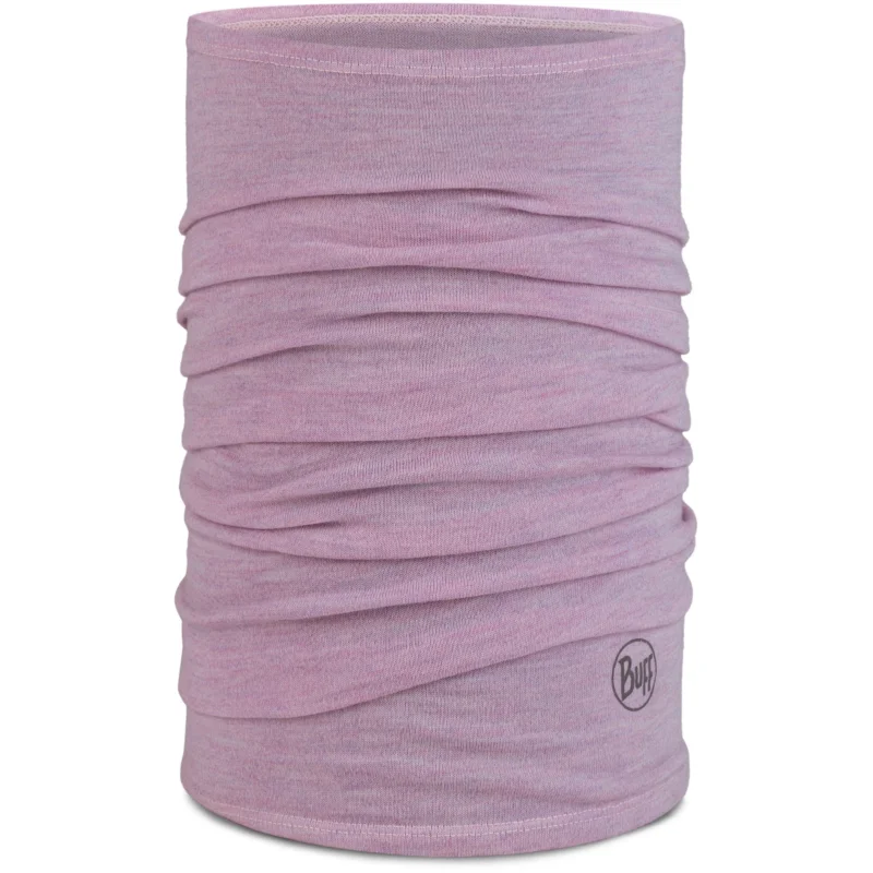 Bandana BUFF Merino Midweight Melange Lilac Sand Oferta limitowana