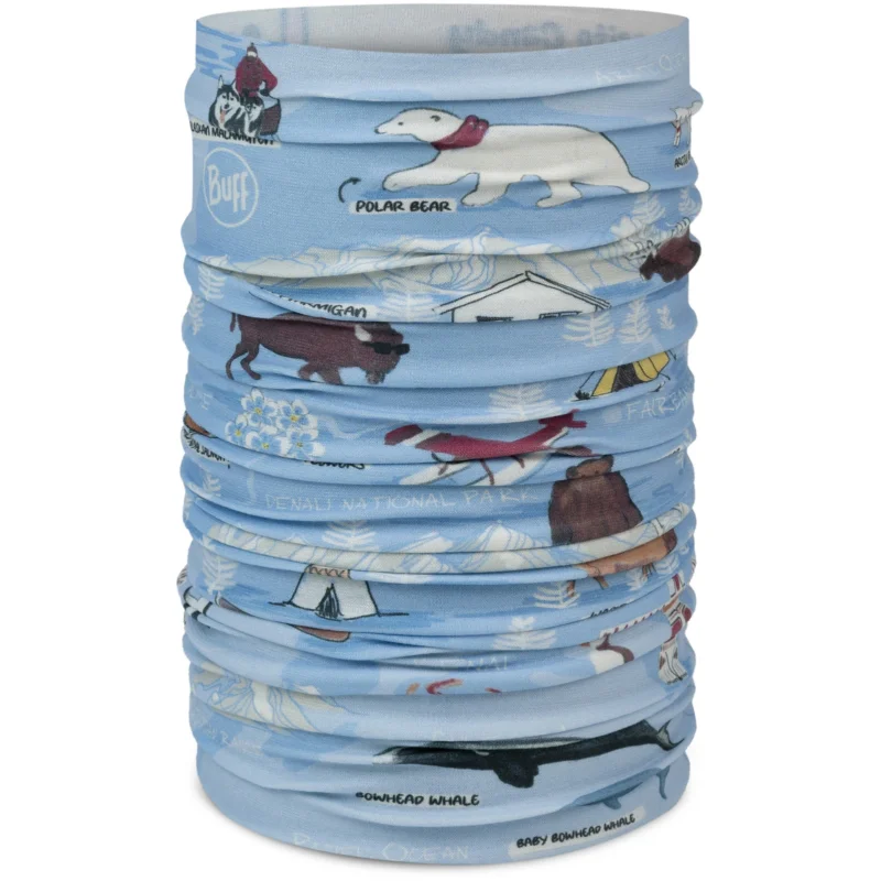 Szybka dostawa Bandana dziecięca BUFF Original Ecostretch Imus Washed Blue