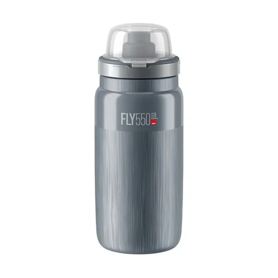 Łatwy zwrot Bidon rowerowy Elite Fly MTB Tex 550 ml grey