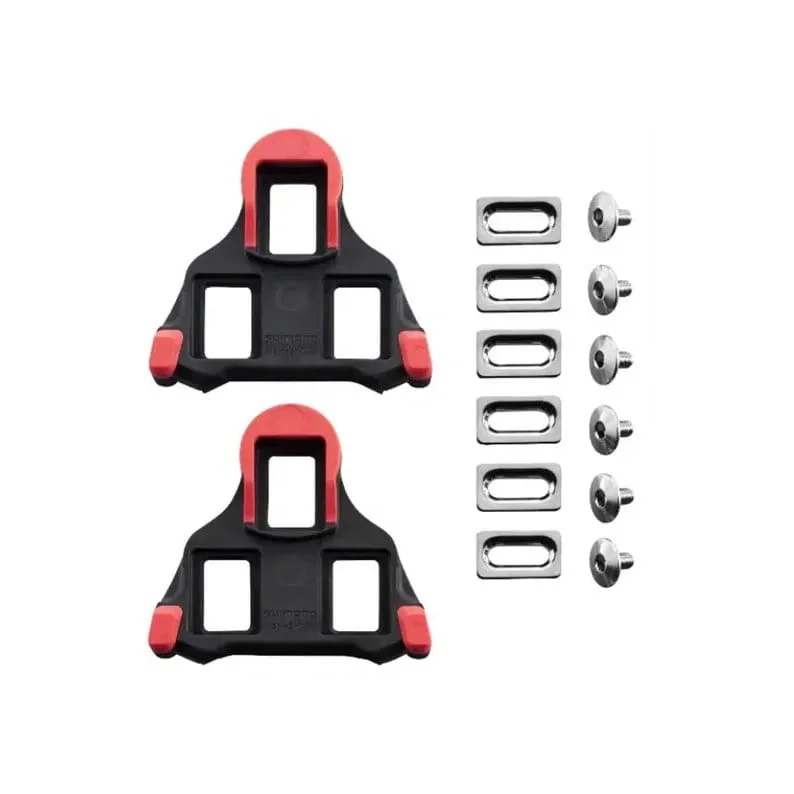 Bloki do pedałów rowerowych Shimano SPD SL SM-SH10 black / red Wyprzedaż