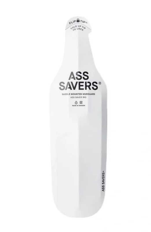 Premium Błotnik rowerowy tylny Ass Savers Big white