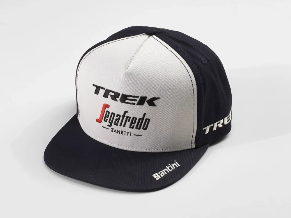 Czapka rowerowa Santini Trek-Segafredo czarno - biała Super okazja
