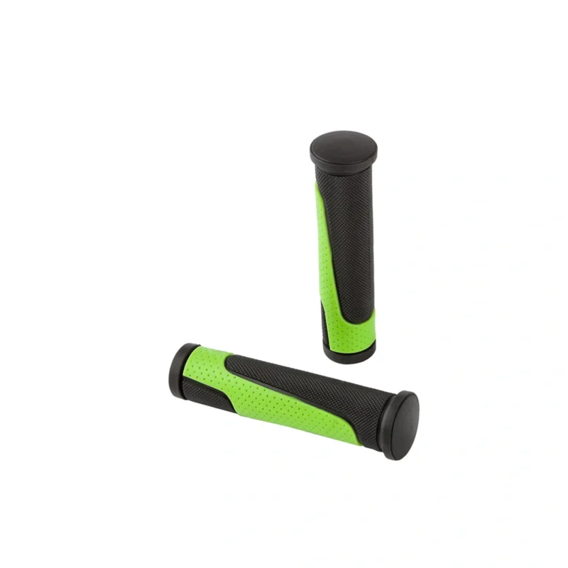 Gripy rowerowe Accent Comet 2D black / green Łatwy zwrot