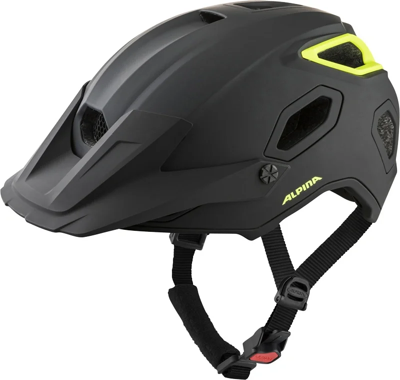 Kask rowerowy Alpina Comox black / fluo yellow Bezpieczne zakupy