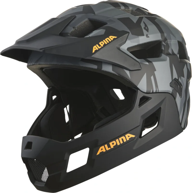 Kask rowerowy Alpina Rupi black camo oragne Oferta limitowana