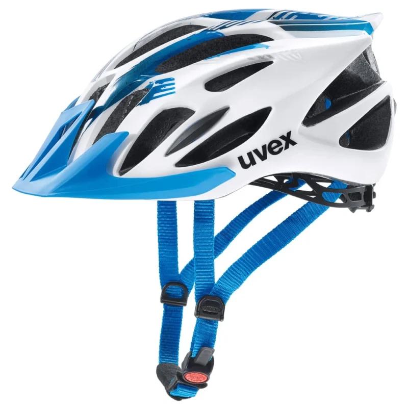 Kask rowerowy Uvex Flash biało - niebieski Popularny