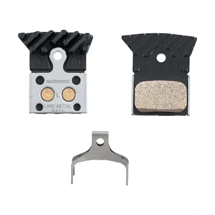 Klocki hamulcowe rowerowe metaliczne z radiatorem Shimano L04C Wybór klientów
