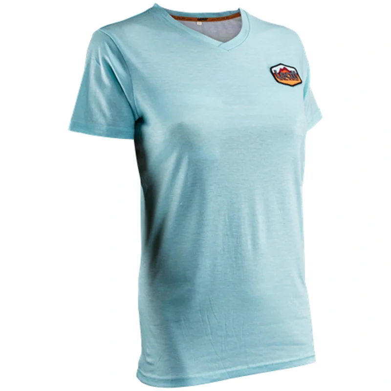 Koszulka damska Leatt T-Shirt Premium Women L teal Wysoka jakość