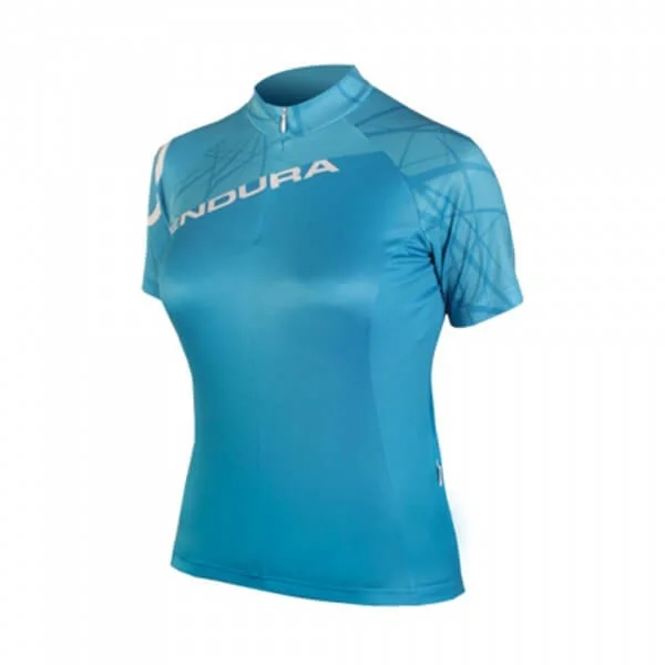 Koszulka rowerowa damska Endura Singletrack Jersy Blue Ostatnie sztuki