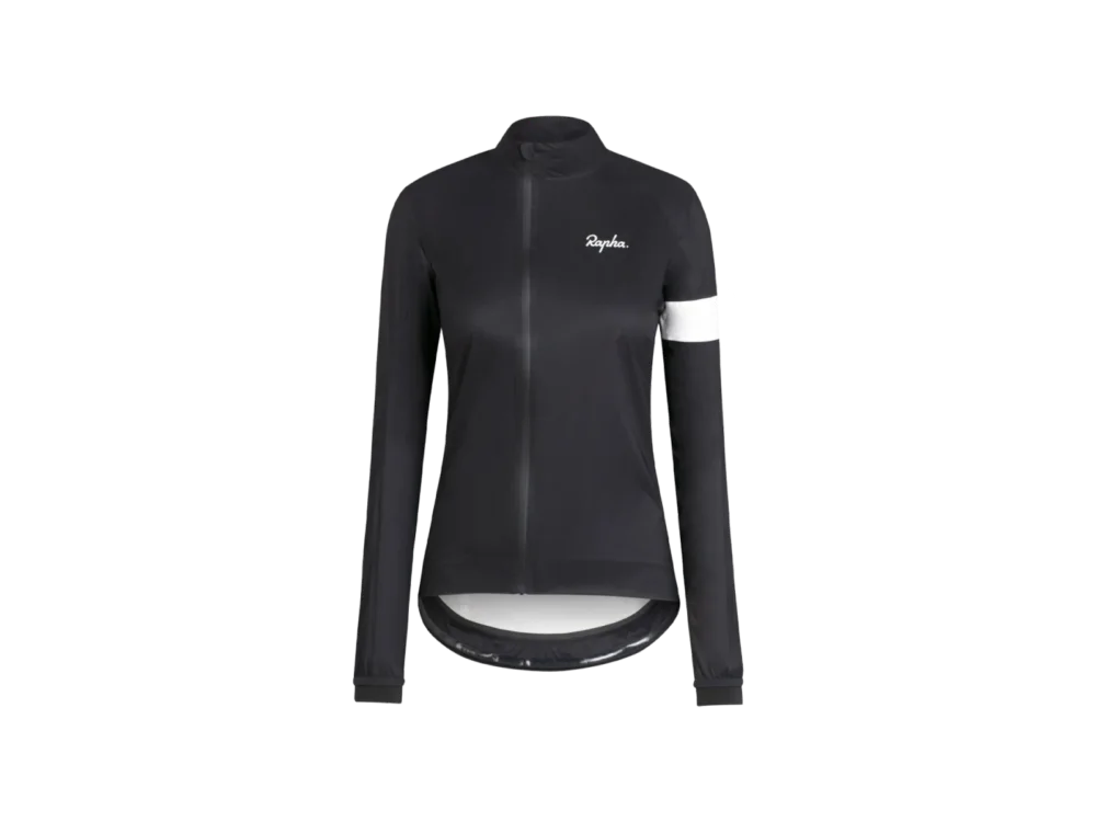 Wyjątkowa oferta Kurtka rowerowa damska Rapha Core II przeciwdeszczowa Black