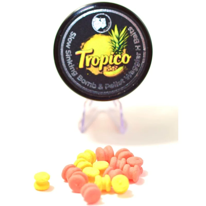 Wafters Bison Tropico Slow Sinking Bomb & Pellet Waggler H Baits 25ml Wybór klientów