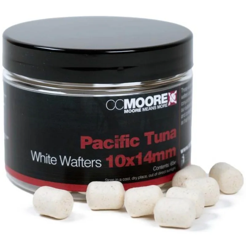 Kulki CC Moore Pacific Tuna White Dumbell Wafters 10x14mm Hit sprzedaży