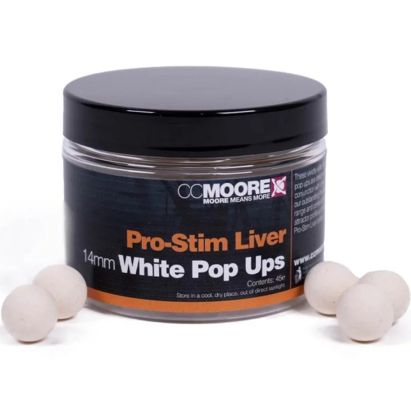 Ostatnia szansa Kulki CC Moore Pro-Stim Liver White Pop Ups 14mm