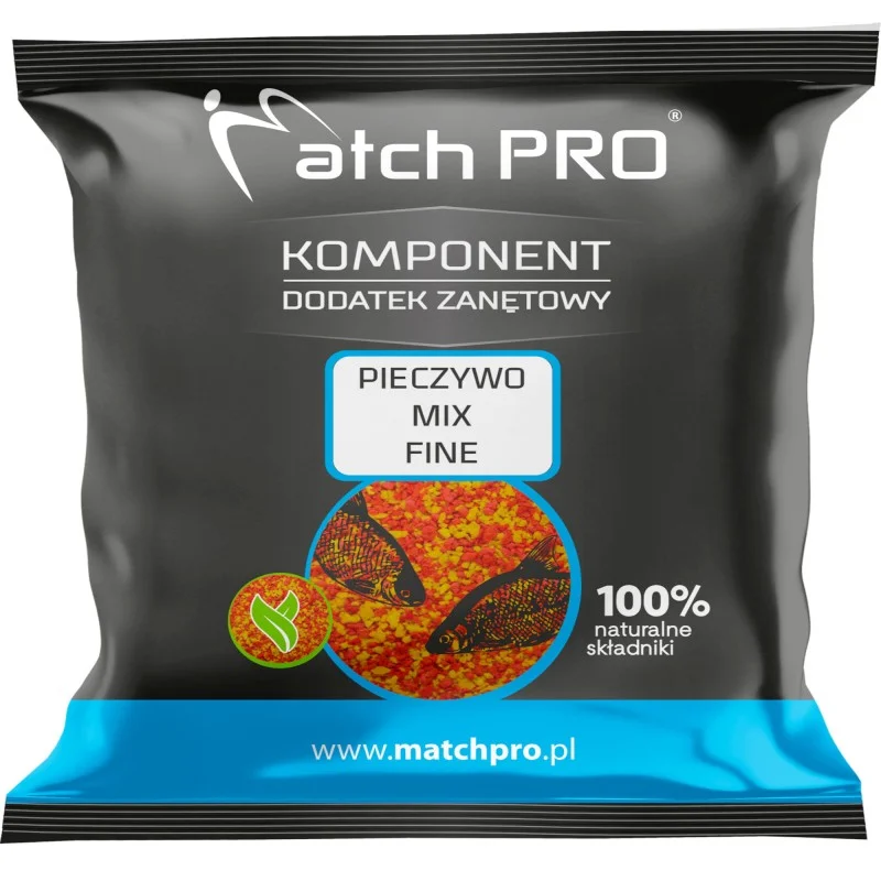 Dodatek Do Zanęt MatchPro Top Pieczywo Fluo Mix Fine Zółto-Czerwone 500g Popularny