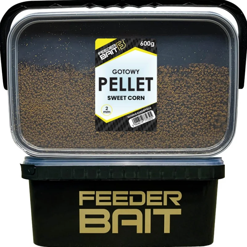 Tylko dziś Gotowy Pellet Feeder Bait Sweet Corn 2 mm 600g W Wiaderku