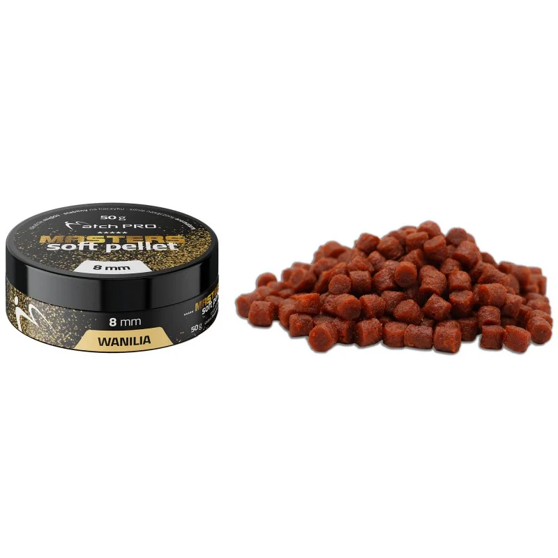 Nowość Pellet MatchPro Masters Soft Pellet Wanilia 8mm 50g