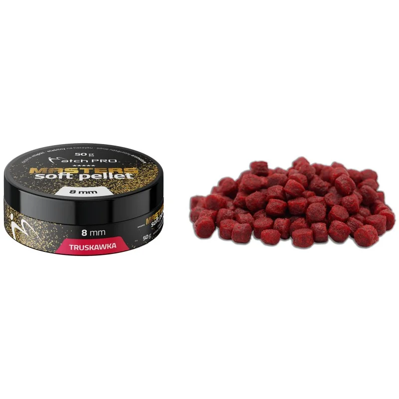 Pellet MatchPro Masters Soft Pellet Truskawka 8mm 50g Ostatnie sztuki