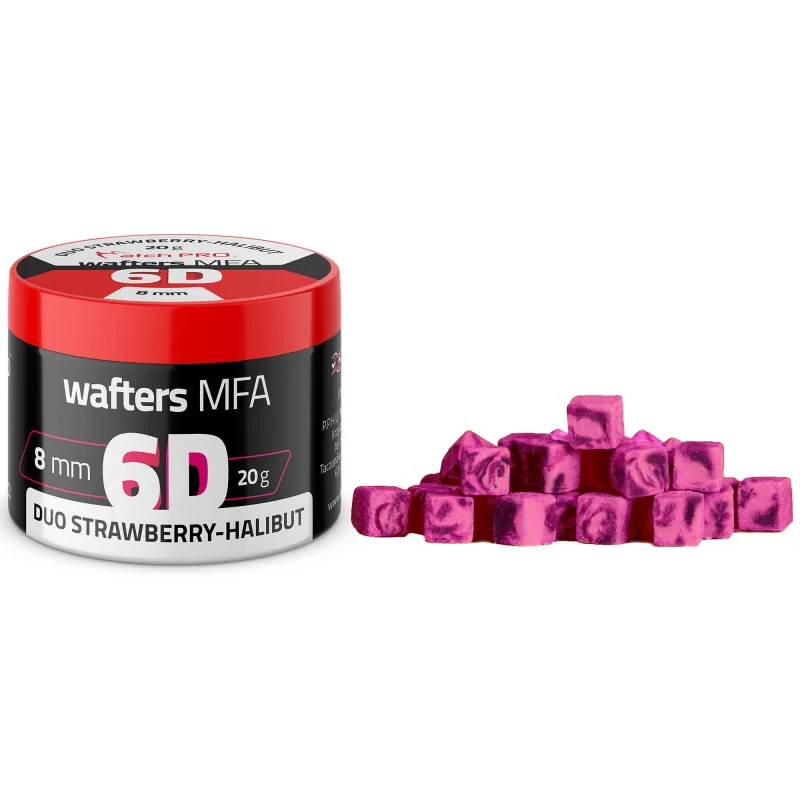 Promocja Przynęta MatchPro 6D Wafters Mfa Duo Strawberry Halibut 8x8mm 20g